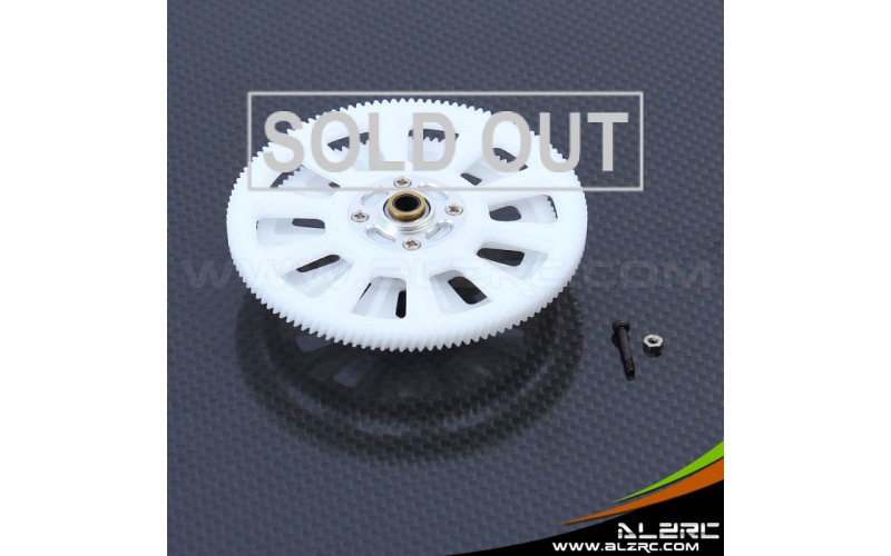 ALZRC - Devil 450 New 121T Slant Thread Main Drive Gear Set - White (H12023-1)
